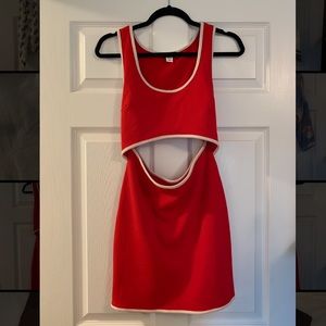 BDG Red Cut Out Dress